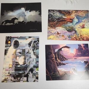 Leanin Tree Oversized Greeting Cards Lot Horses Wolf Native Vavra Josephine Wall